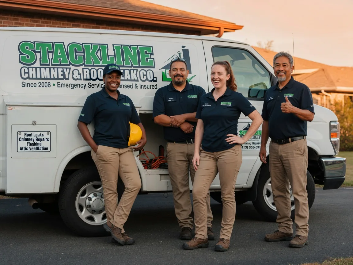 Chimney flashing repair company in Fairview, OR